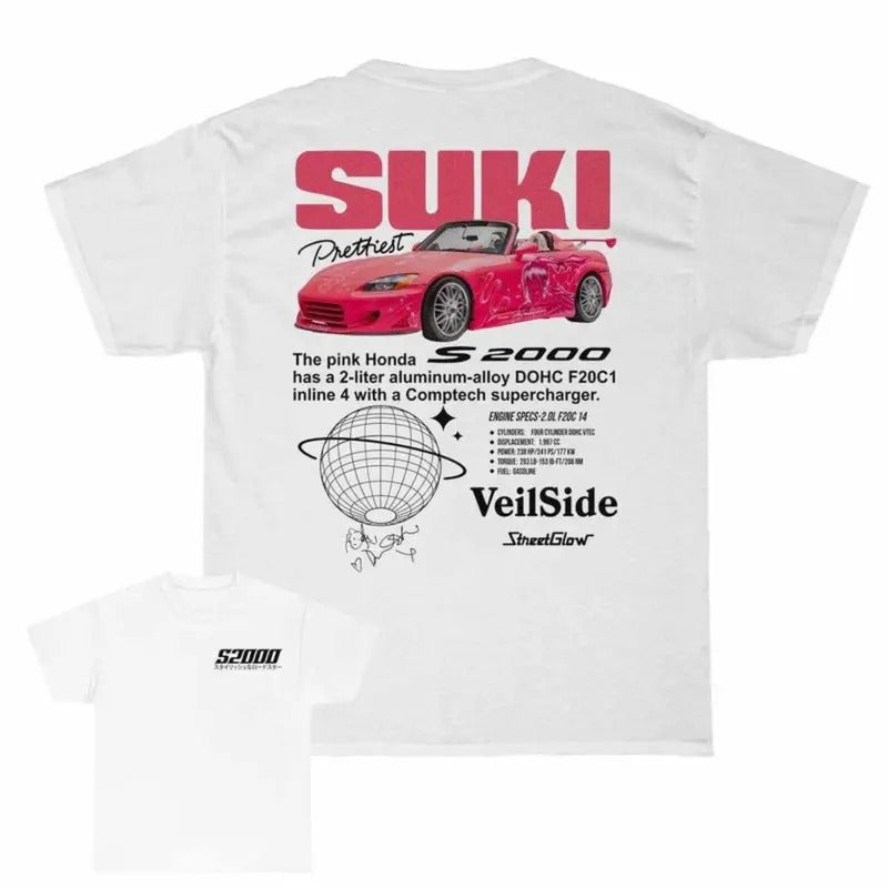 SUKI , Skyline, R34, S2000 T-Shirt DRG, Skyline T-Shirt Hoodie, Sweatshirt | RetroVerseTees.com