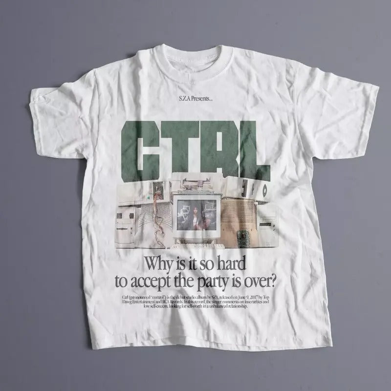 SZA - CTRL T-shirt, sza Graphic Tee Hoodie, Sweatshirt | RetroVerseTees.com