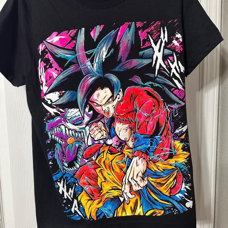 Súper Saiyan T-shirt Cotton Casual Black Hoodie, Sweatshirt | RetroVerseTees.com