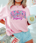 [Sale up to 50%] Cute Floral Summer Vibes T-Shirt, Colorful Summer Shirt, Popular Summer Women Tee Hoodie, Sweatshirt