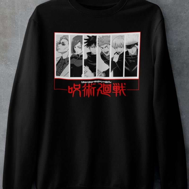 Satoru Gojo,Yuji Itadori,Megumi Fushiguro, Kugisaki,Jujutsu Kaisen Sweatshirt T-Shirts, Hoodie | RetroVerseTees.com