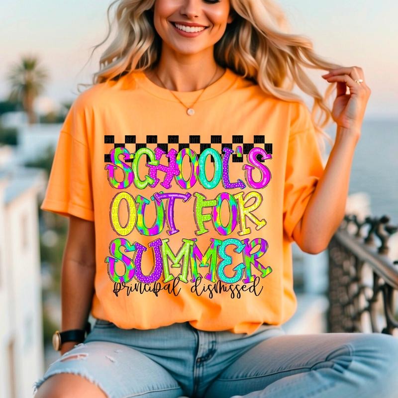 Schools Out Principal DTF Transfers - THIS IS NOT A SHIRT Hoodie, Sweatshirt | RetroVerseTees.com