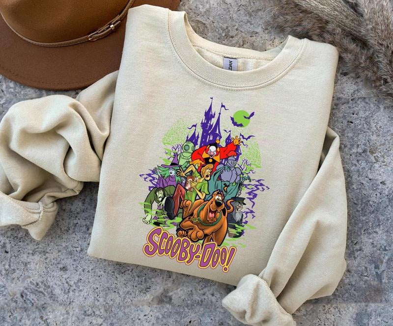 Scooby Doo Vintage T Shirt Horror Movie Tee, Halloween T Shirt Halloween Gifts, Scooby Doo Halloween Shirt Hoodie, Sweatshirt