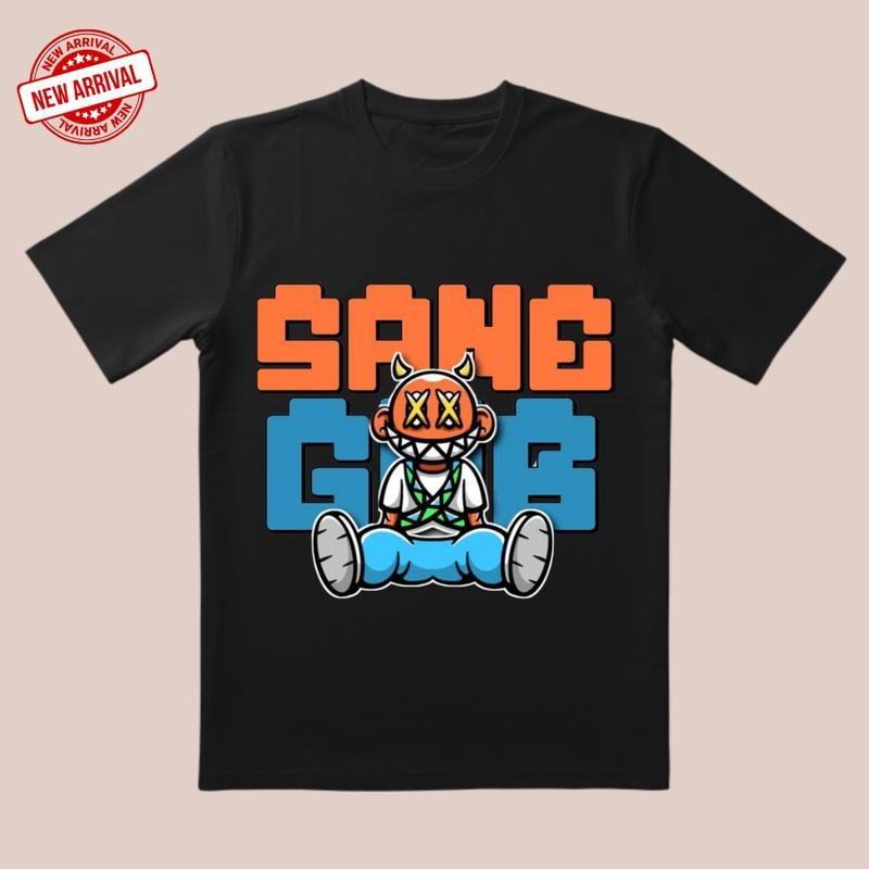 Season Launch! 'Space Guys' 3D Printed Tee | 3D Cut & Neon Orange-Blue Clash | Trendy Streetwear for All Occasions...