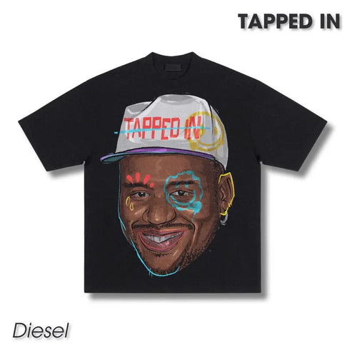 "Shaq Diesel" Big Face Art Graphic Tee - Vintage Bootleg Hoodie, Sweatshirt | RetroVerseTees.com