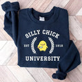 Silly Chick University Sweatshirt, Unisex Chick Goose University Shirt, College Sweater, Funny Sweatshirt, Funny Chick...