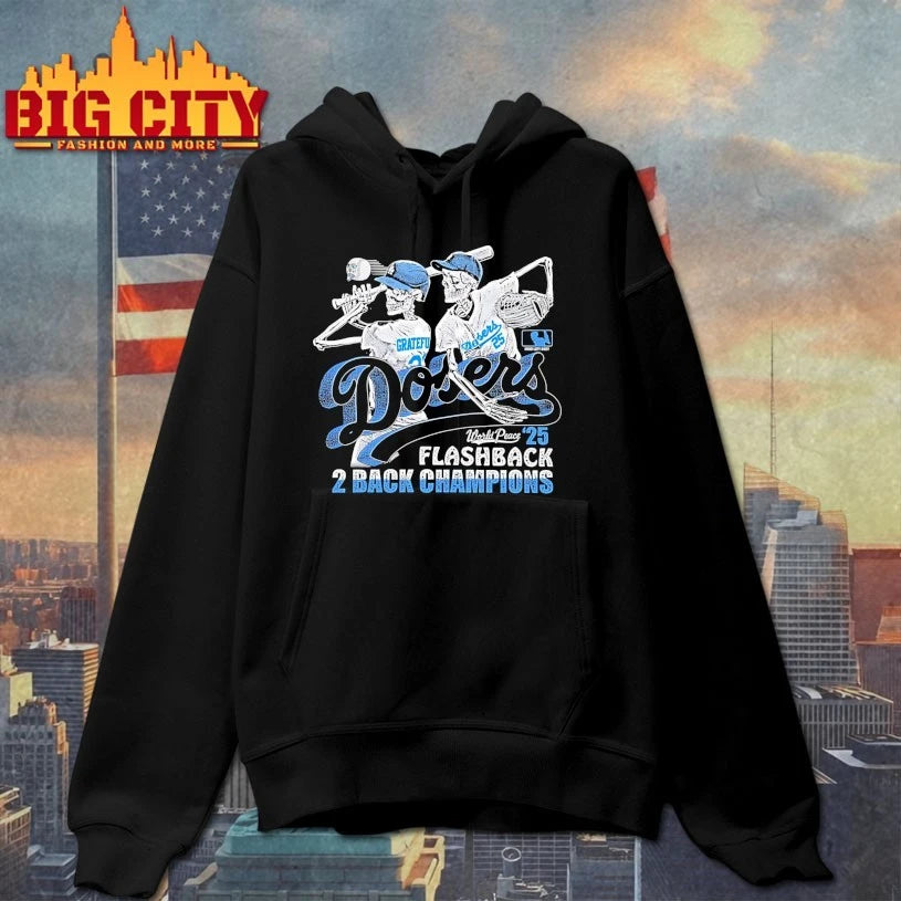 Skeleton Dodgers Flashback 2 Back Champions shirt