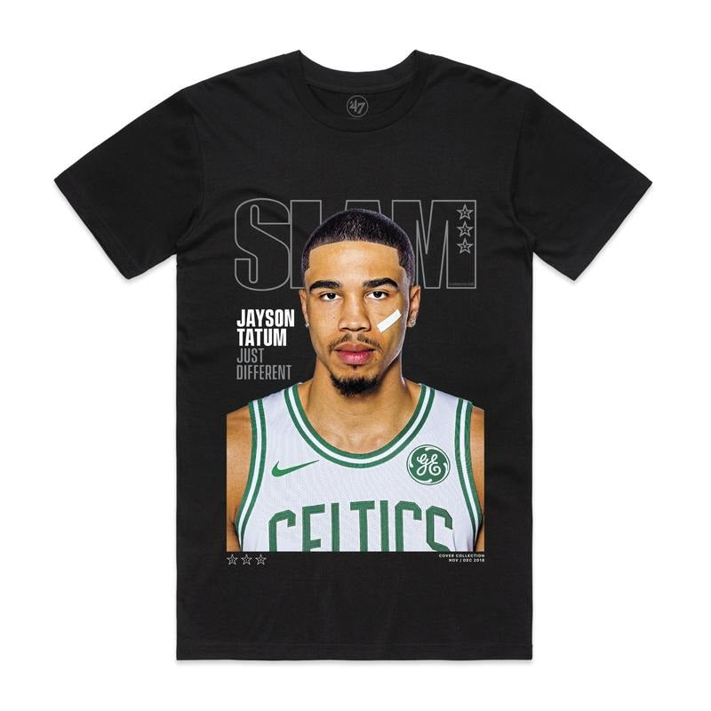 Slam Cover T-Shirt - Jayson Tatum (Slam 218), 100% Cotton Unisex Shirt, Gift For Fan Hoodie, Sweatshirt | RetroVerseTees.com