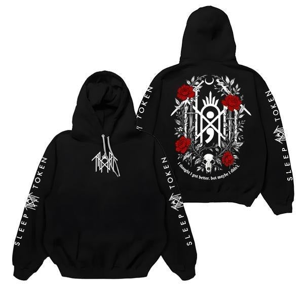 Sleep Token Flowers Red Logo Sweatshirt, Hoodie, Sleep Token Tour 2025 Tee, New Song Concert Tour, Gift for Fan,  Even in...