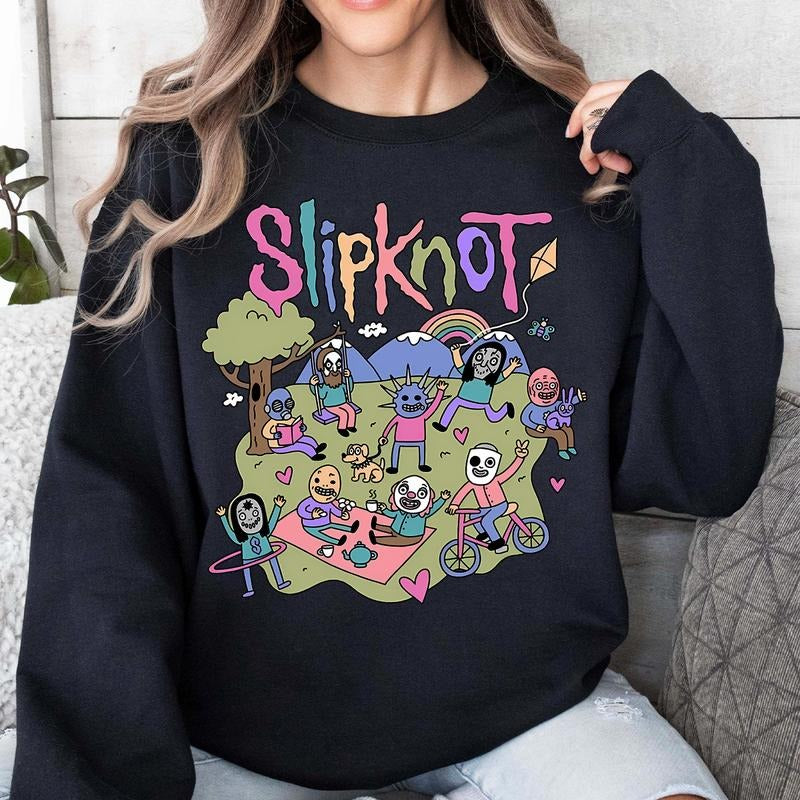 Slipknot Shirt, Vintage Slipknot Shirt, Hard Rock Shirt Hoodie, Sweatshirt | RetroVerseTees.com