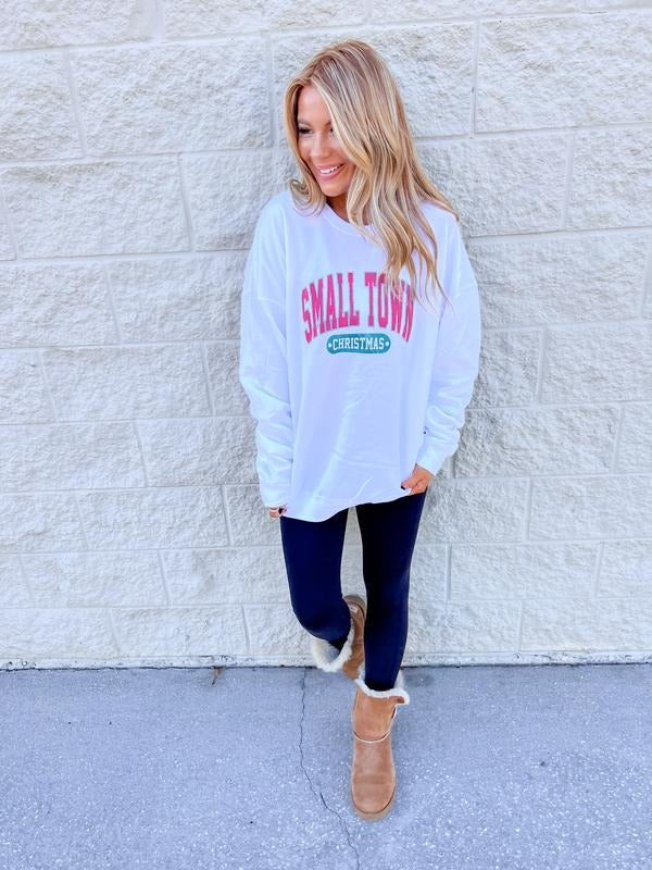 Small Town Christmas Graphic Sweatshirt T-Shirts, Hoodie | RetroVerseTees.com