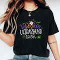 Sonographer Halloween T-Shirt, Spooky Ghost Ultrasound Tech Shirt, Unisex Matching Sonography Student Hoodie, Sweatshirt