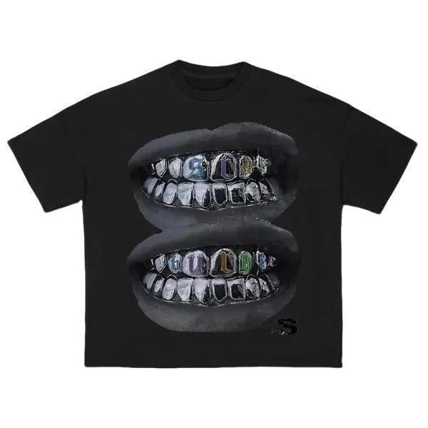 Sopula Loose Lip Print Graphic Cotton T-Shirtstyle{n002}2 T-Shirts, Hoodie, Sweatshirt | RetroVerseTees.com