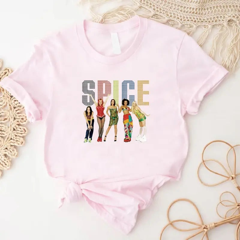 Spice Girls Tshirt,Spice Girls Gift,Spice Tour Gift,Vintage 90s T shirt,Spice Girls Tee,Music Shirt for Her,Gift for...