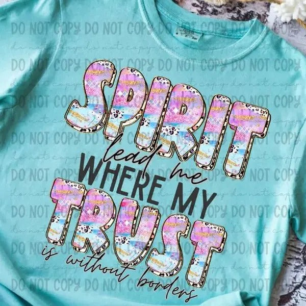 Spirit Lead Me DTF Transfers - THIS IS NOT A SHIRT Hoodie, Sweatshirt | RetroVerseTees.com