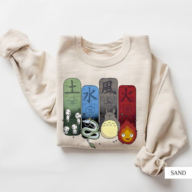 Spirited Away Anime Vintage Tees Menswear Top Hoodie, Sweatshirt | RetroVerseTees.com