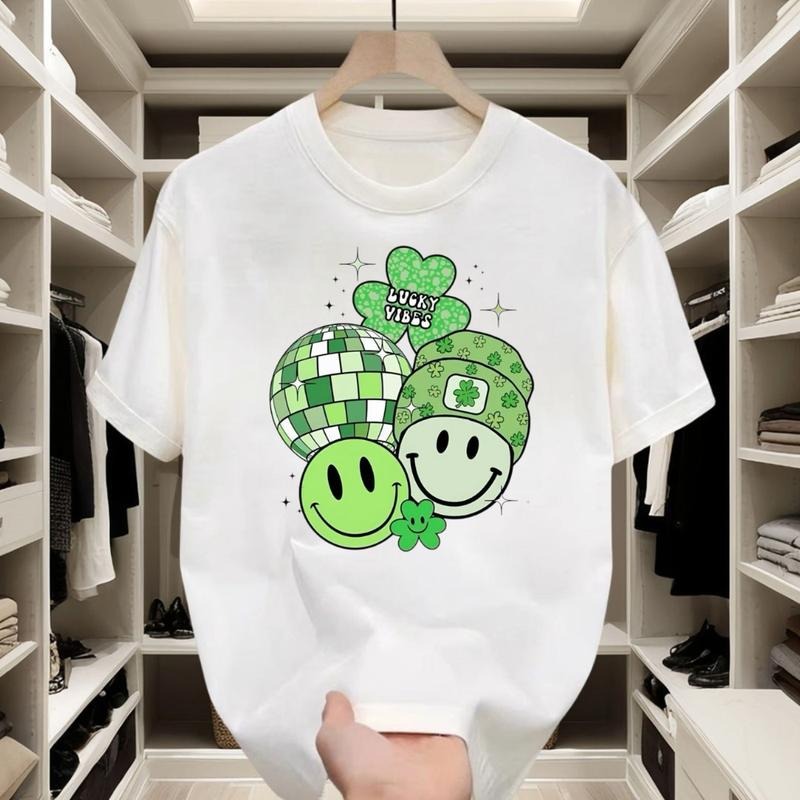 St. Patrick's Day Style Sensation! Trendy, Graphic T - Shirt, Eye - catching Lucky Designs, Ideal for Fashion