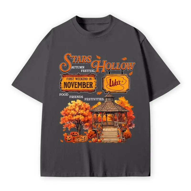 Star Hollow Fall Luke Diners T-Shirt, Halloween Gifts, Gift For Fan, Gift For Her, Gift For Him Fabric Fit Top Womenswear...