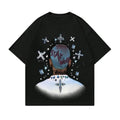 Street Life Men's Hip Hop Portrait Printed Short Sleeve T-Shirt, Sweatshirt, Hoodie Size S- 3XL,Gift For Women Top...