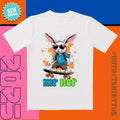 Skateboard Bunny Boom! 'Neon Collision' Tee |   3D Cut & Hip Hop Graphics |   Must-Have for Skate Parks/Date...