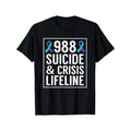 Suicide Awareness - 988 Shirt - Suicide Prevention 988 Shirt T-Shirt Made in USA Hoodie, Sweatshirt | RetroVerseTees.com