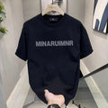 Summer Trendy Brand Pure Cotton Short Sleeve T-Shirt for Men Loose Fit Versatile Japanese Retro Style Half Sleeve Hoodie,...