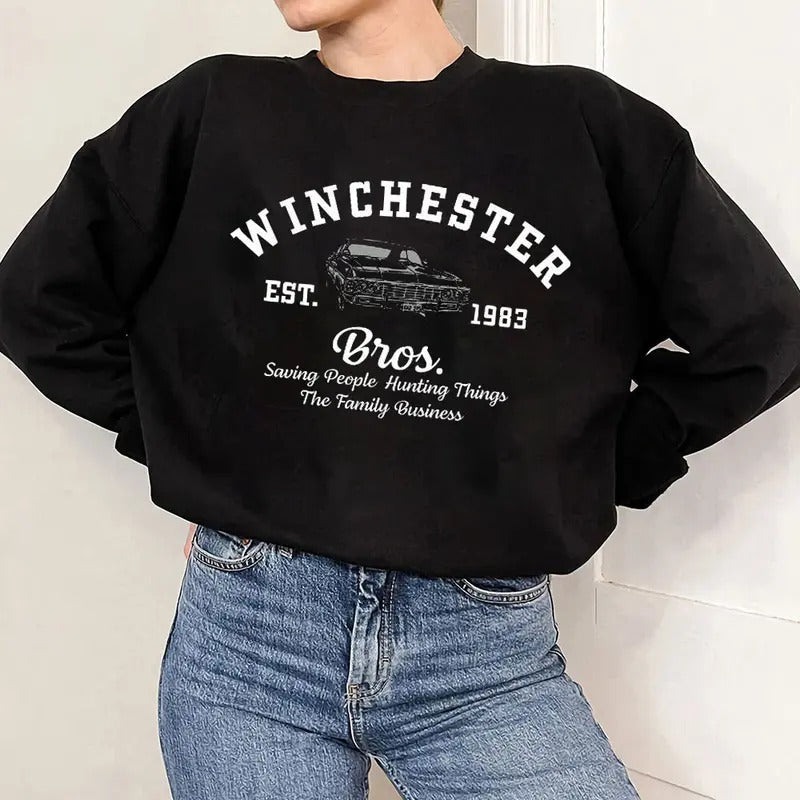 Supernatural Winchester Bros T-Shirt Hoodie, Sweatshirt | RetroVerseTees.com