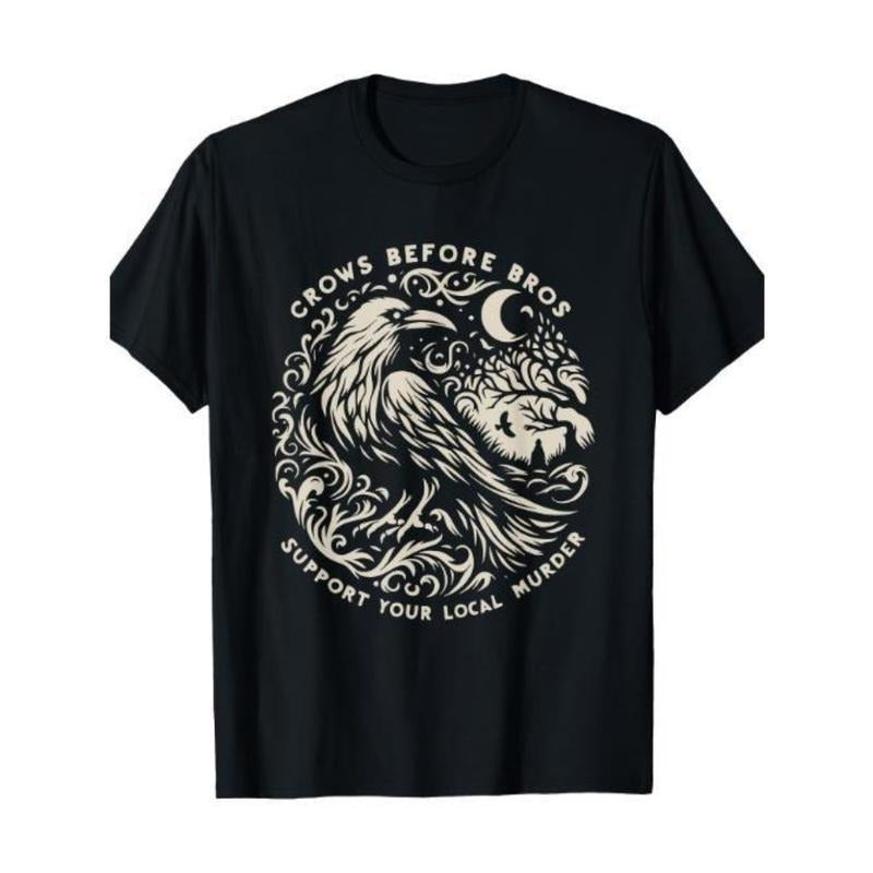 Support Your Local Murder Crows Before Bros Funny T-Shirt, Men's T-shirt Made In USA Hoodie, Sweatshirt | RetroVerseTees.com