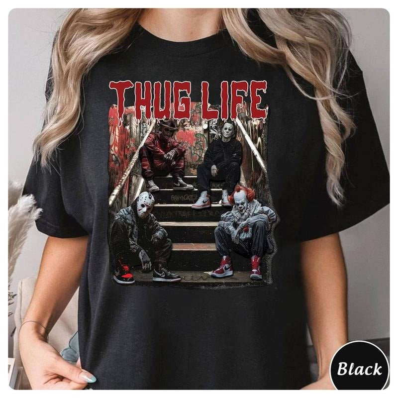 T Shirt, Halloween  , Halloween Characters,   Movie Shirts, Michael Myers, Jason Voorhees, Chucky, Freddy Hoodie, Sweatshirt