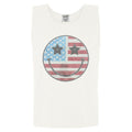 Tank Top - American SPANGLED Happy Face Comfort Colors Tank Top T-Shirts, Hoodie, Sweatshirt | RetroVerseTees.com