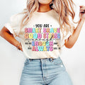 Teacher T-Shirt, Positive Affirmations, Teacher Quotes, Bright Doodle, Mental Health T-Shirt, Inspirational, Motivational...