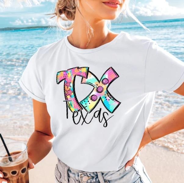 Texas Neon Splash DTF Transfers - THIS IS NOT A SHIRT Hoodie, Sweatshirt | RetroVerseTees.com