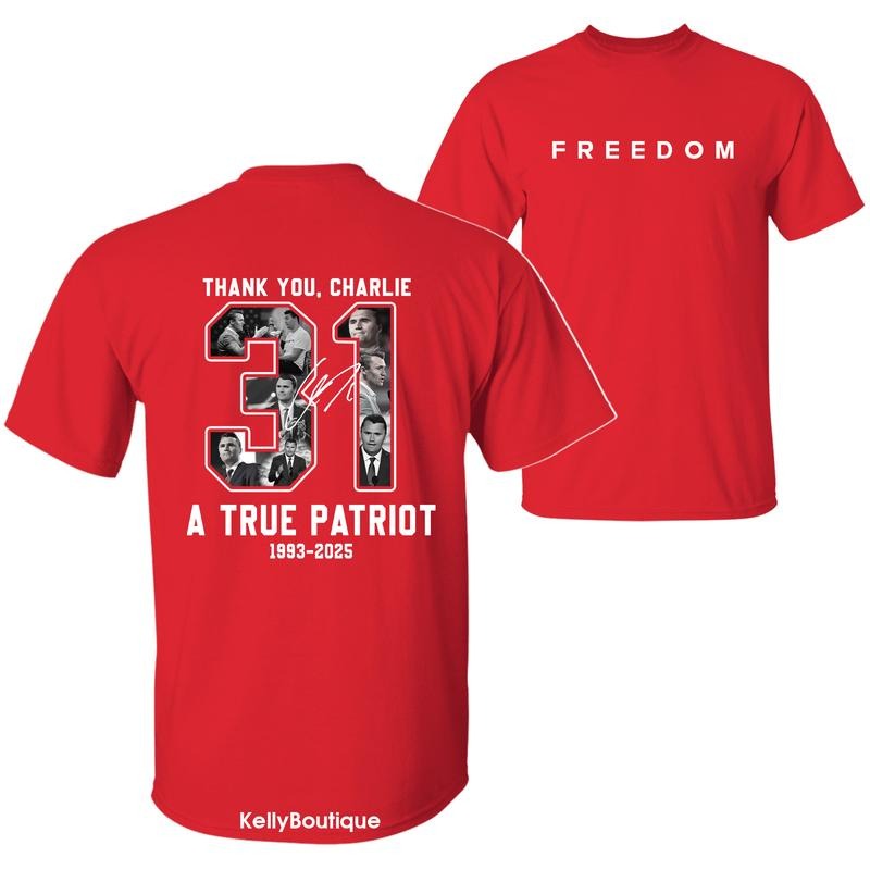 Thank You T-Shirt, Wear Red on October 14th as CJK Day Tee, C.K. Birthday Tee, Graphic Design Unisex Cotton T-shirt for...
