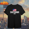 The 2025 shutdown American flag shirt