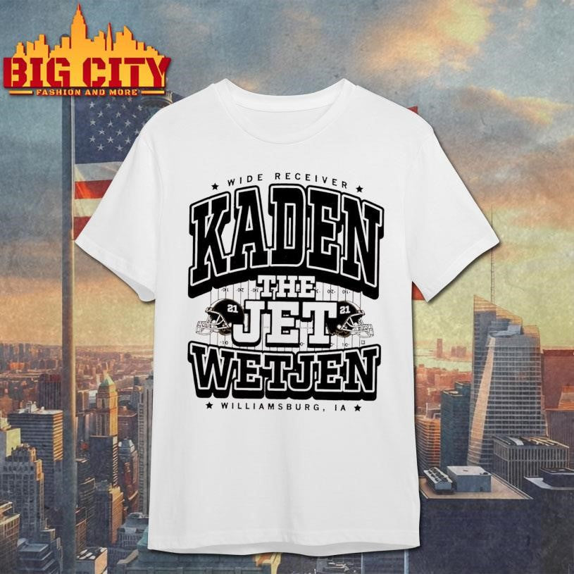 The Jet Wide Receiver Kaden Wetjen Williamsburg IA 21 baseball shirt