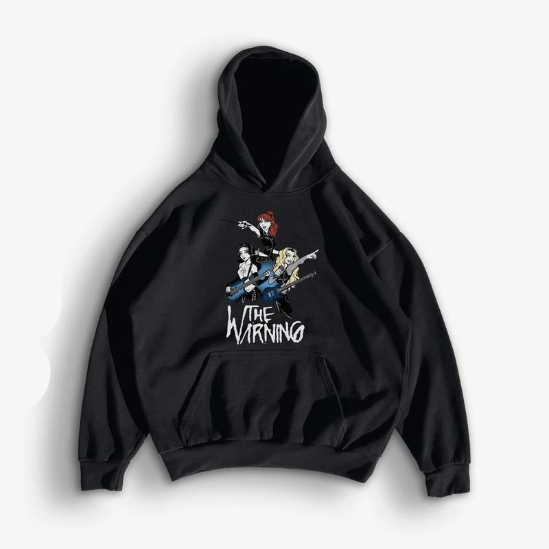 The Warningg Rock Band Tour Hoodie, Mexican Band Top, Concert Outfit, Unisex Sweater Pullover Tee Sweatshirt