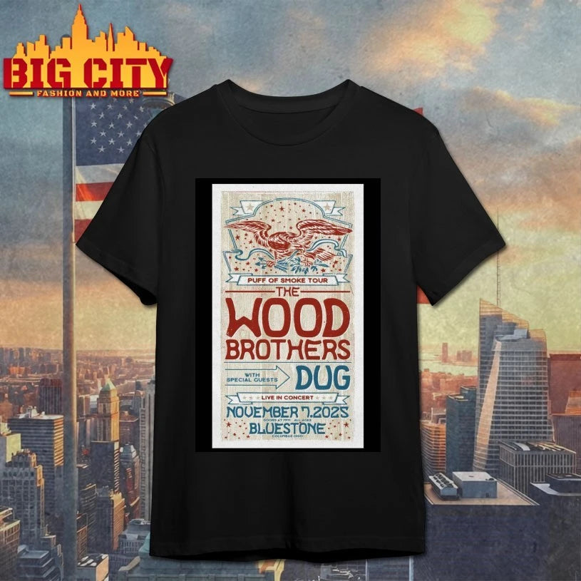 The Wood Brothers The Bluestone in Columbus OH Nov 7 2025 Poster shirt