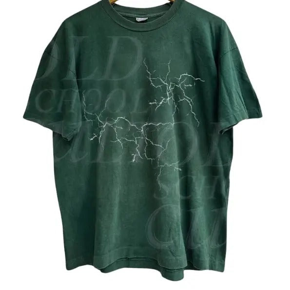 Thunder Storm Vintage Tattoo Style Shirt, Retro Y2k Nature Lightnings Graphic T-Shirt, Dark Art Grunge Graphic Shirt,...