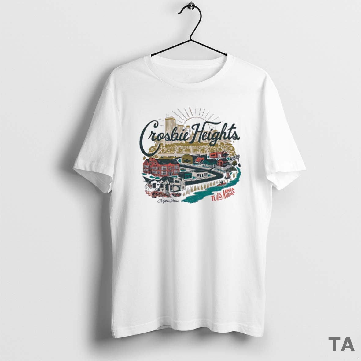 Top Crosbie Heights Tulsa Oklahoma Mythic Press T Shirt Sweater Hoodie, Sweatshirt | RetroVerseTees.com