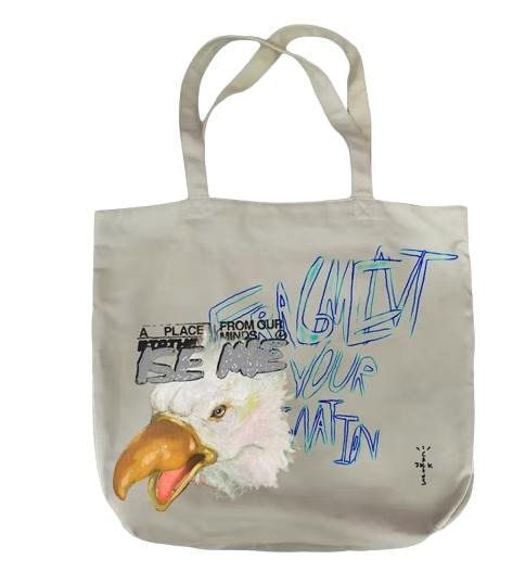 Travis Scott Cactus Jack For Fragment Flames Tote Cream (CJFR-AB14) One Size T-Shirts, Hoodie, Sweatshirt