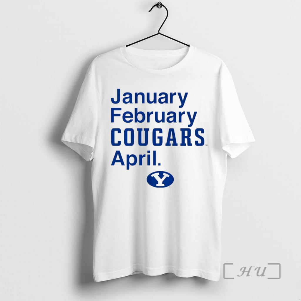 Trending Byu Cougars Basketball January February Cougars April Circle T-Shirts, Hoodie, Sweatshirt | RetroVerseTees.com
