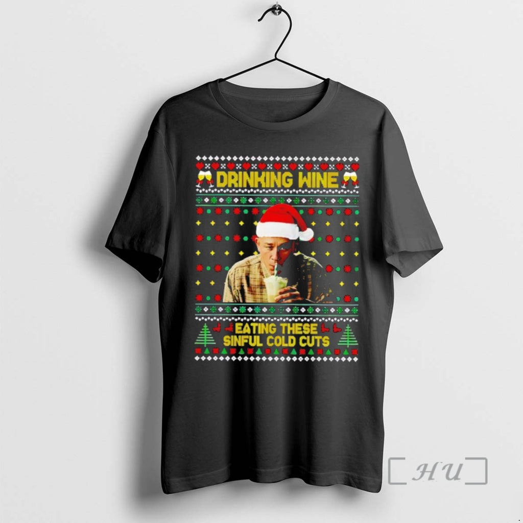 Trending Charlie Hunnam Ed Gein Funny Christmas Black T-Shirts, Hoodie, Sweatshirt | RetroVerseTees.com