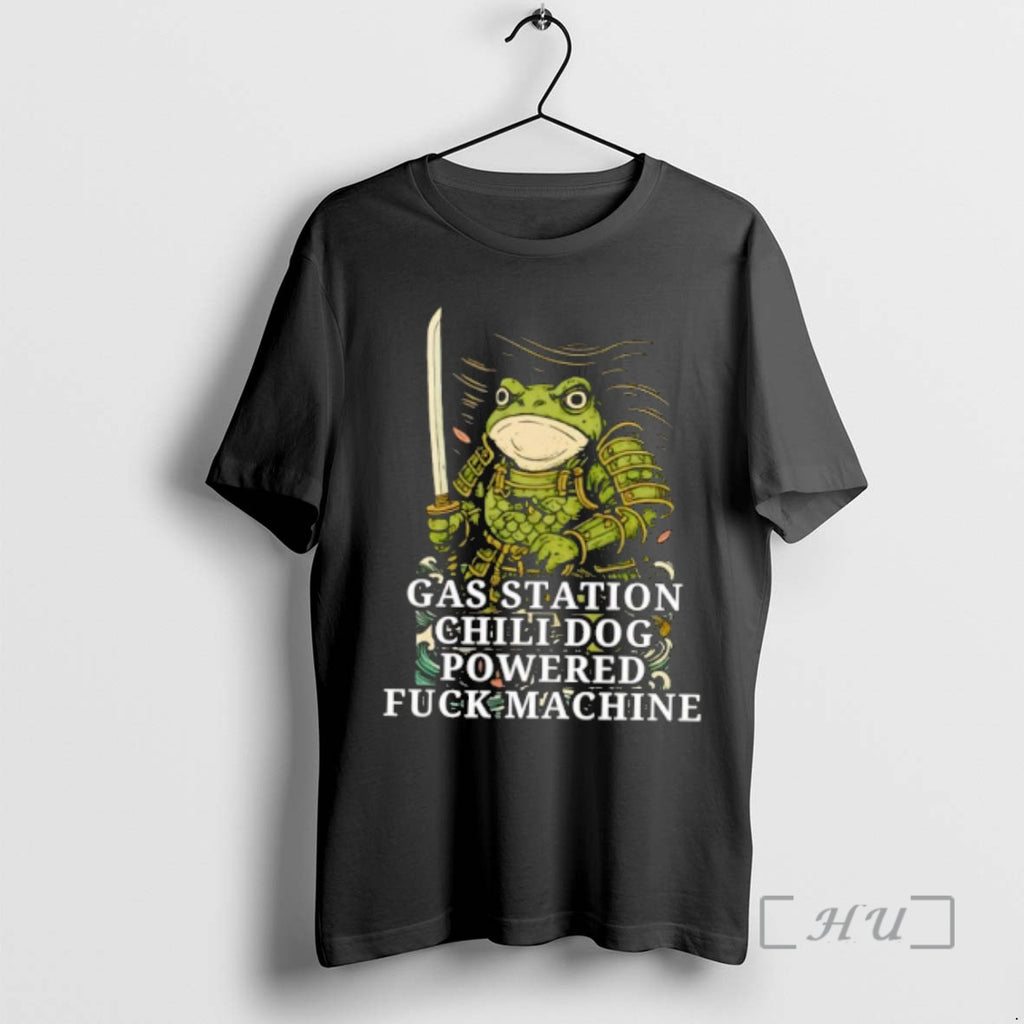 Trending Gas Station Chili Dog Powered Fuck Machine T-Shirts, Hoodie, Sweatshirt | RetroVerseTees.com
