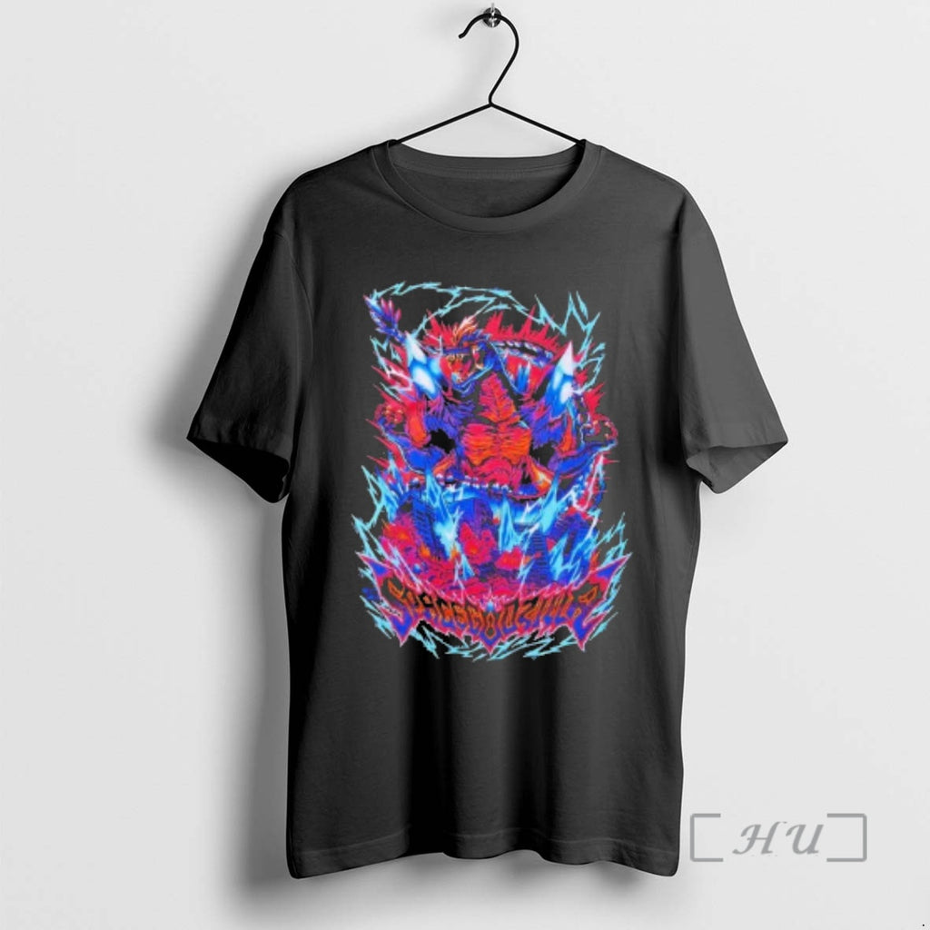 Trending Ghost X Ghost Space Godzilla Lightning T-Shirts, Hoodie, Sweatshirt | RetroVerseTees.com