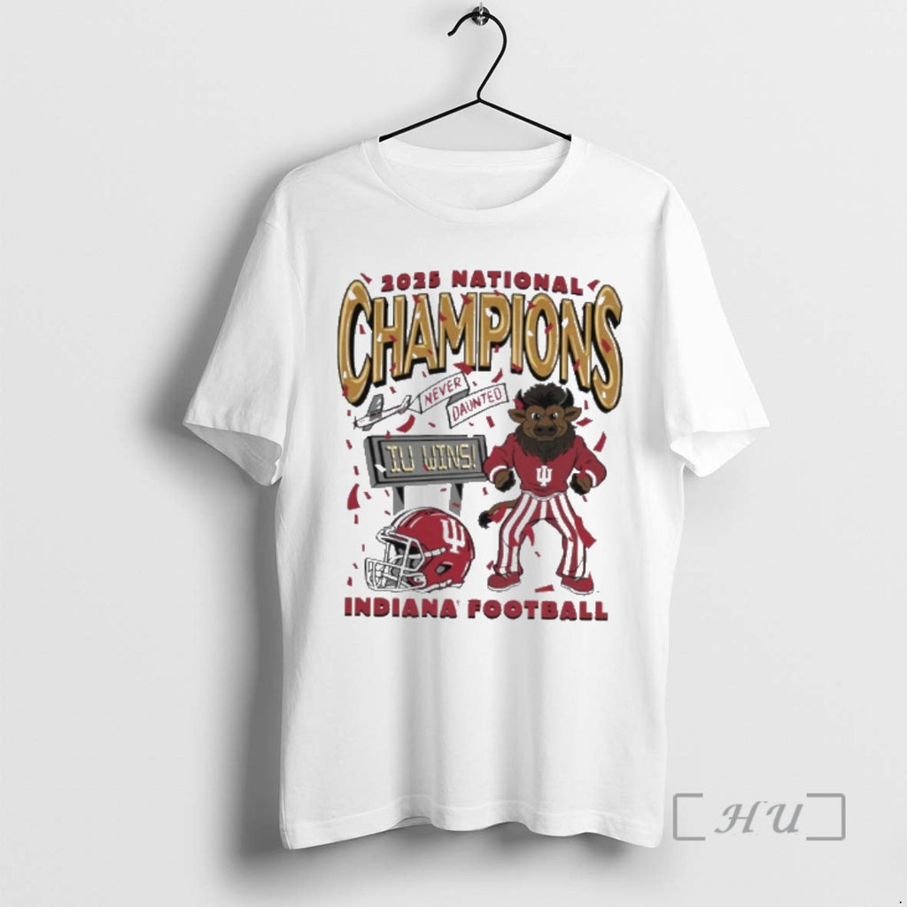 Trending Indiana Football 2025 National Champions Hoosier The Bison T-Shirts, Hoodie, Sweatshirt | RetroVerseTees.com
