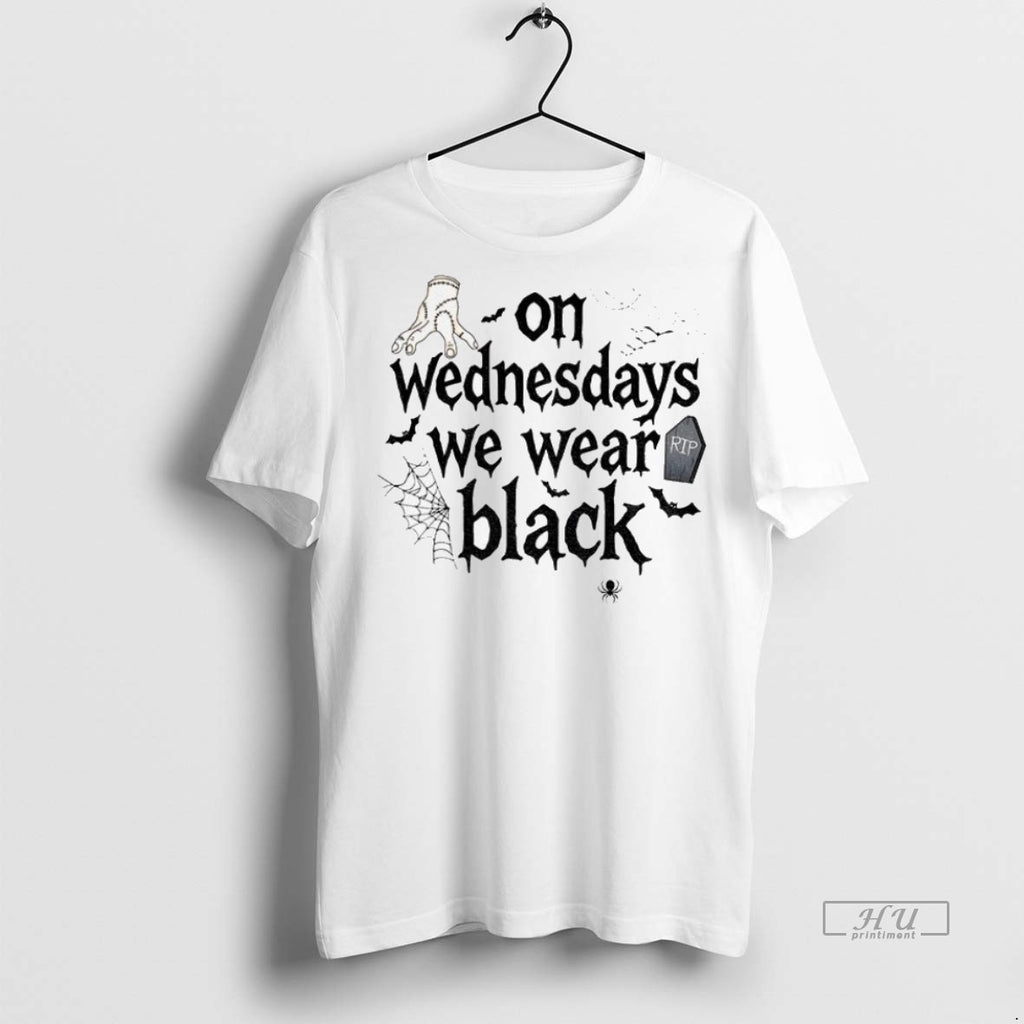 Trending Officials On Wednesdays We Wear Black Addams Family Halloween Shirt Sweater