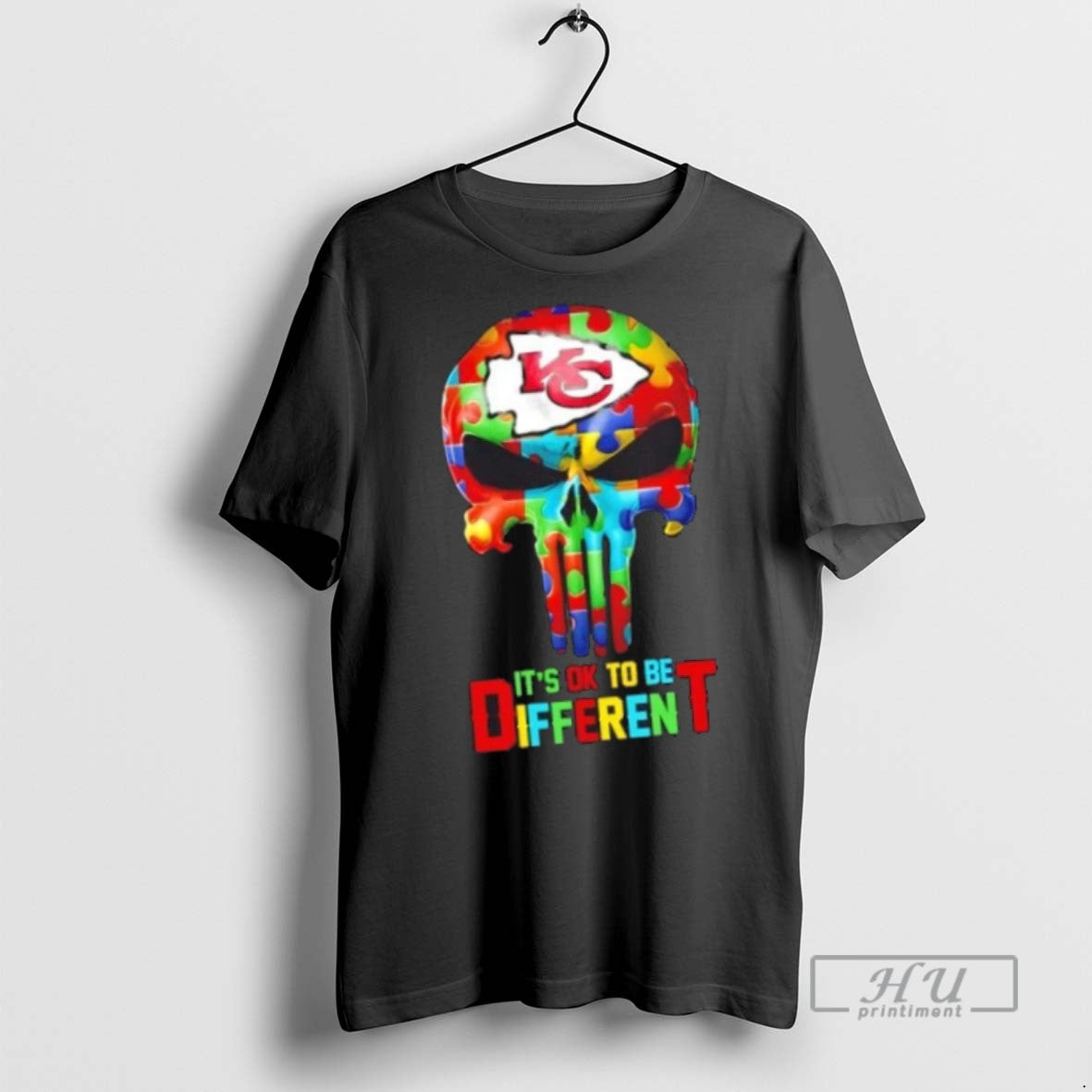 Trending Officials Skull Kansas City Chiefs Its Ok To Be Different T Shirt