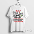 Trending Raccoon To My Sister Never Forget That Side By Side Or Miles Apart Sisters T-Shirts, Hoodie, Sweatshirt