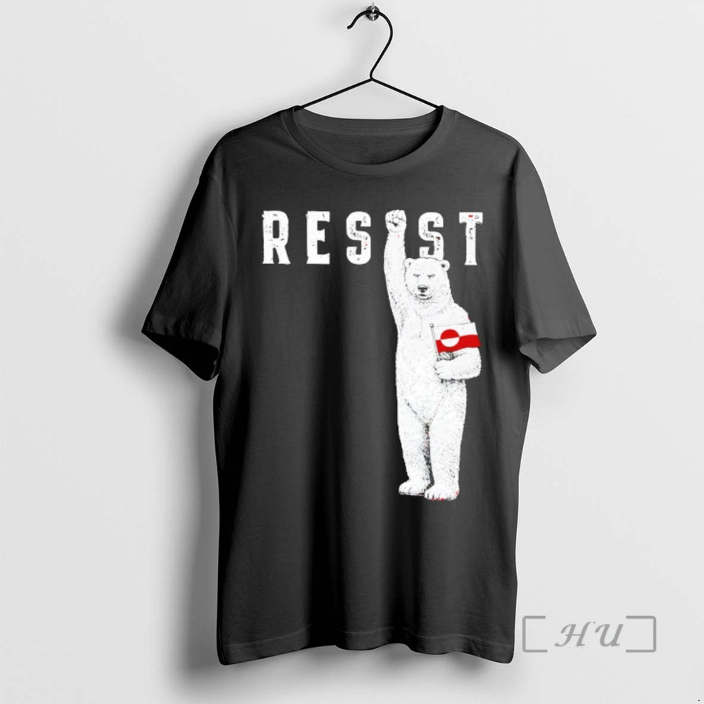 Trending Resist Polar Bear Greenland Flag Funny Political T-Shirts, Hoodie, Sweatshirt | RetroVerseTees.com