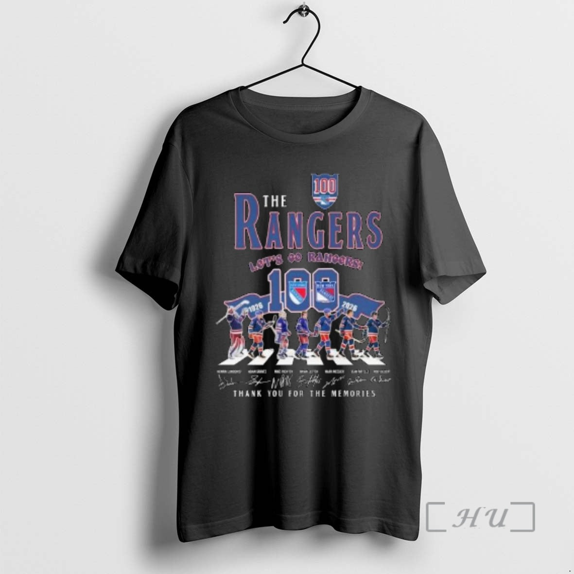 Trending The New York Rangers Lets Go Rangers 100th 1926 2026 Abbey Road Signatures Thank T-Shirts, Hoodie, Sweatshirt